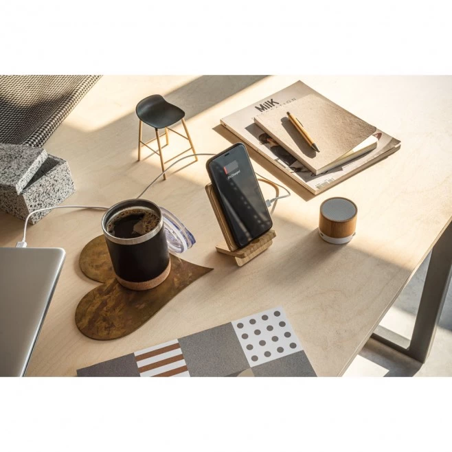 Carregador Wireless em Bambu Personalizado