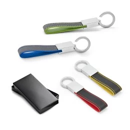 Chaveiro de Couro Com Metal Personalizado Com Nome