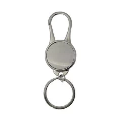 Chaveiro de metal redondo com gancho Personalizado