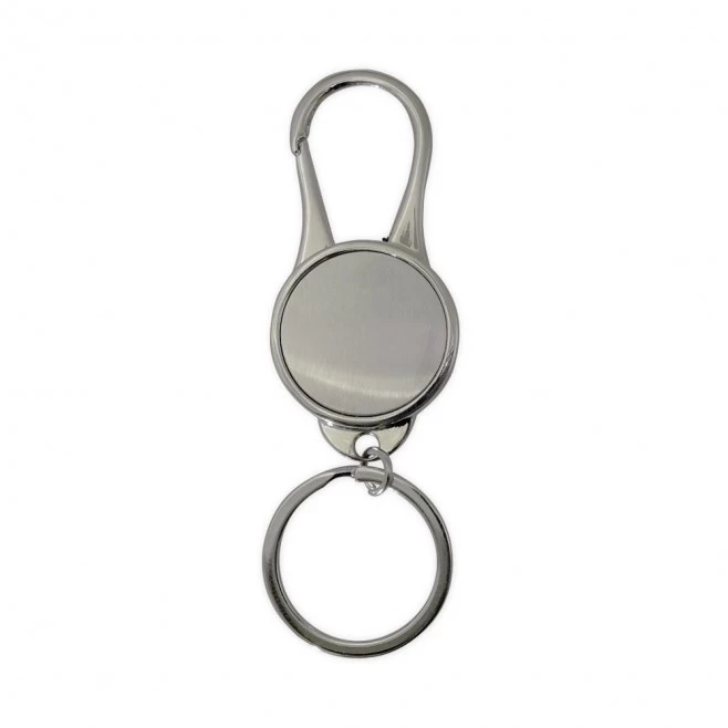 Chaveiro de metal redondo com gancho Personalizado