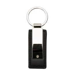 Chaveiro Metal com Couro Promocional