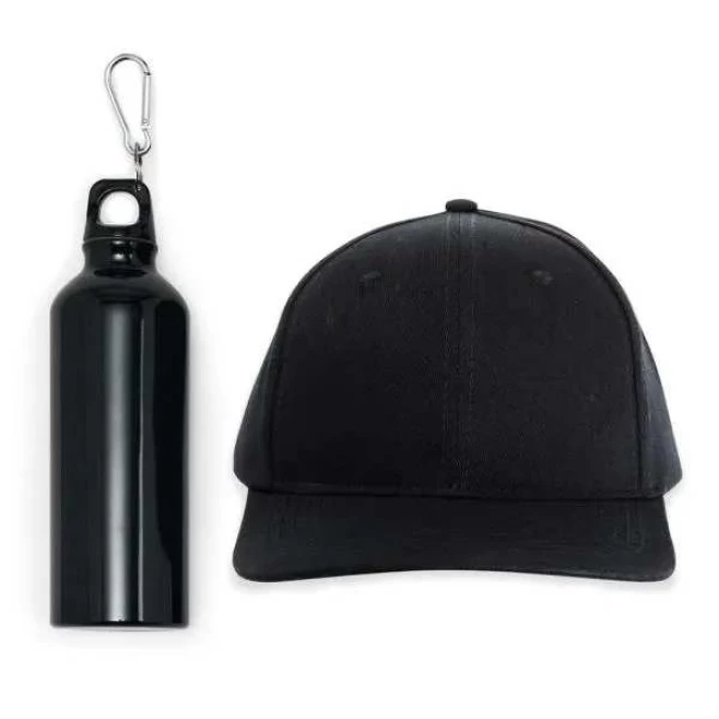 Conj. Mochila Sacola, Garrafa e Boné Personalizado