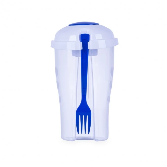 Copo Salada com Garfo e Suporte para Molho Personalizado
