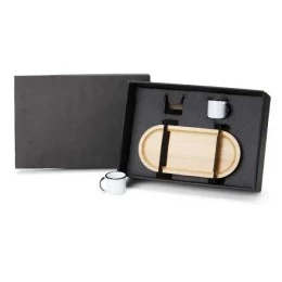 Kit Bandeja e Canecas 3 Peças Personalizado