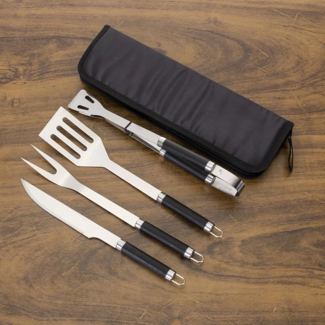 Kit Churrasco 4 peças Personalizado com Logo