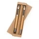 Kit Ecológico Caneta e Lapiseira Bambu Promocional