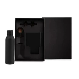 Kit Garrafa, Caderno E Caneta - 3 Pçs Personalizado