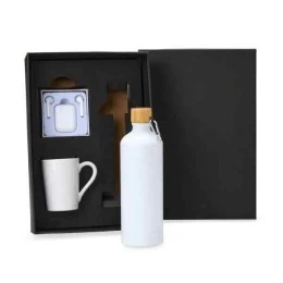 Kit Garrafa, Caneca E Fone Bluetooth - 3 Pçs Personalizado 