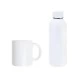 Kit Garrafa E Caneca - Branco - 2 Pçs Personalizado 