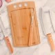 Kit para Churrasco / Cozinha em Bambu / Inox para Brindes com Logo 