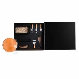  Kit Queijo e Champagne - 6 Pçs Personalizado