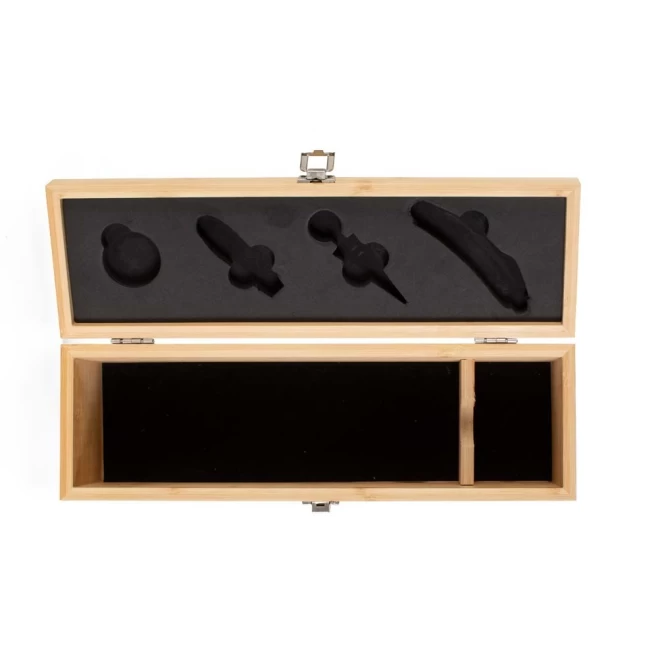 Kit Vinho Bambu 4 Peças Personalizado