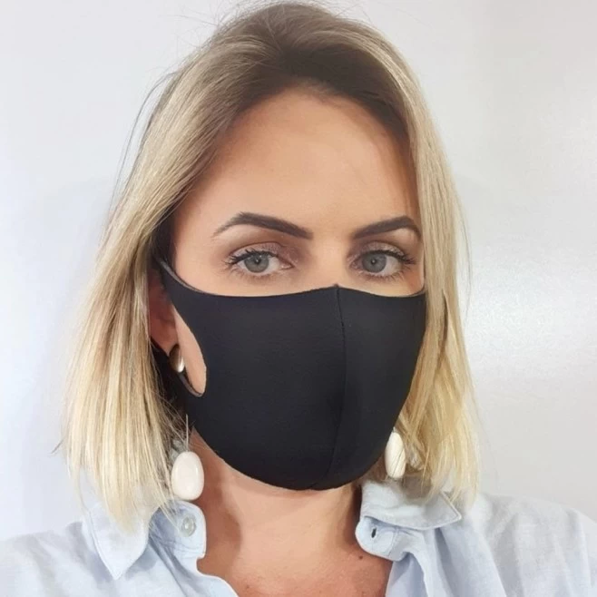 Máscara Reutilizável de Poliéster Personalizada