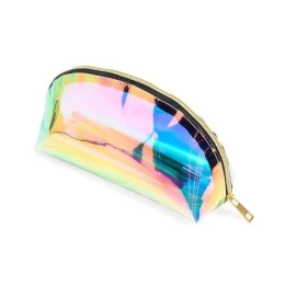 Nécessaire Plástica Holográfica Personalizada com Logotipo