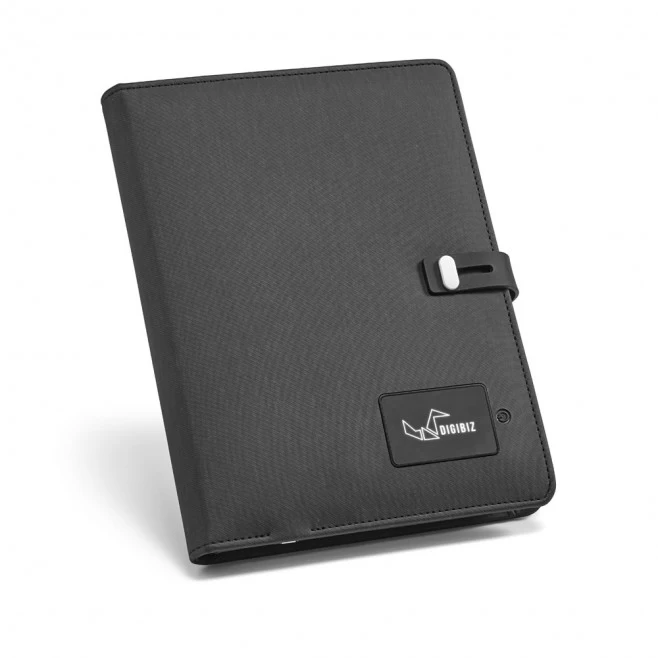Pasta A5 em couro sintético com bateria portátil embutida (lítio) 4.000 mAh SP52075