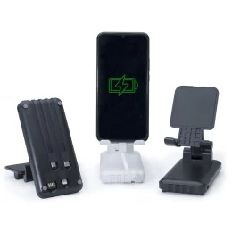 Power Bank 10.000mAh Multi saídas com Suporte para Celular ou Tablet