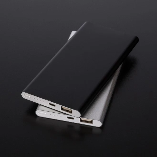 Power Bank Metal com Indicador Led para Brinde