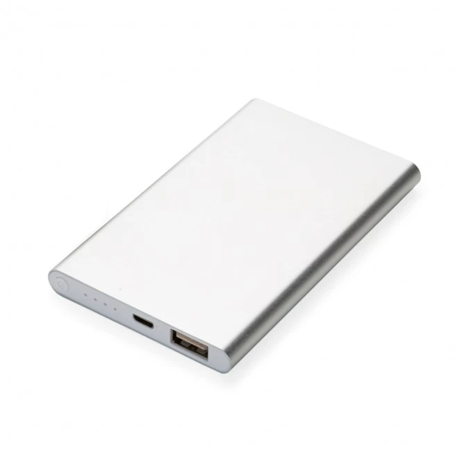 Power bank Metal com Indicador Led Personalizado