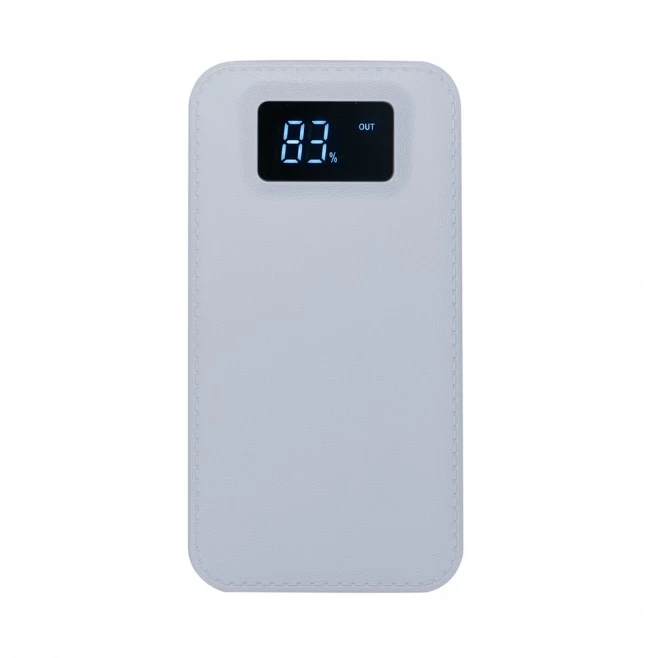 Power Bank Plástico com Visor Digital Personalizado
