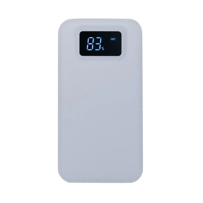 Power Bank Plástico com Visor Digital Personalizado