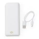 Powerbank Plástico com Indicador Digital e Lanterna Personalizado