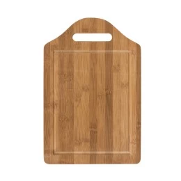 Tábua de Bambu com Canaleta com Logo