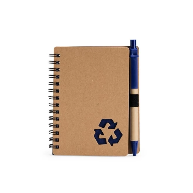 Caderno Ecológico com Caneta com Logotipo