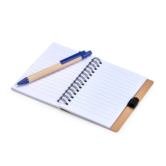 Caderno Ecológico com Caneta com Logotipo