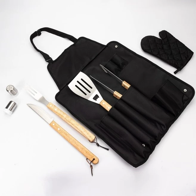 Kit Churrasco Avental 8 peças Personalizado