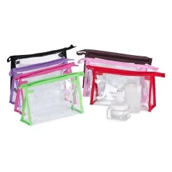 Nécessaire Plástica Transparente Personalizada Para Outubro Rosa