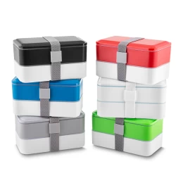 Lancheira com 2 Compartimentos com Logo